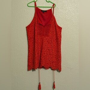 Romeo & Juliet Couture Red Lace Camisole